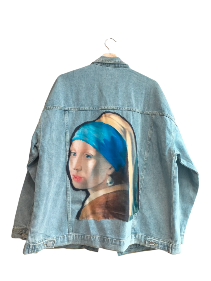 Giacca denim "La ragazza con l'orecchino" - immagine 2