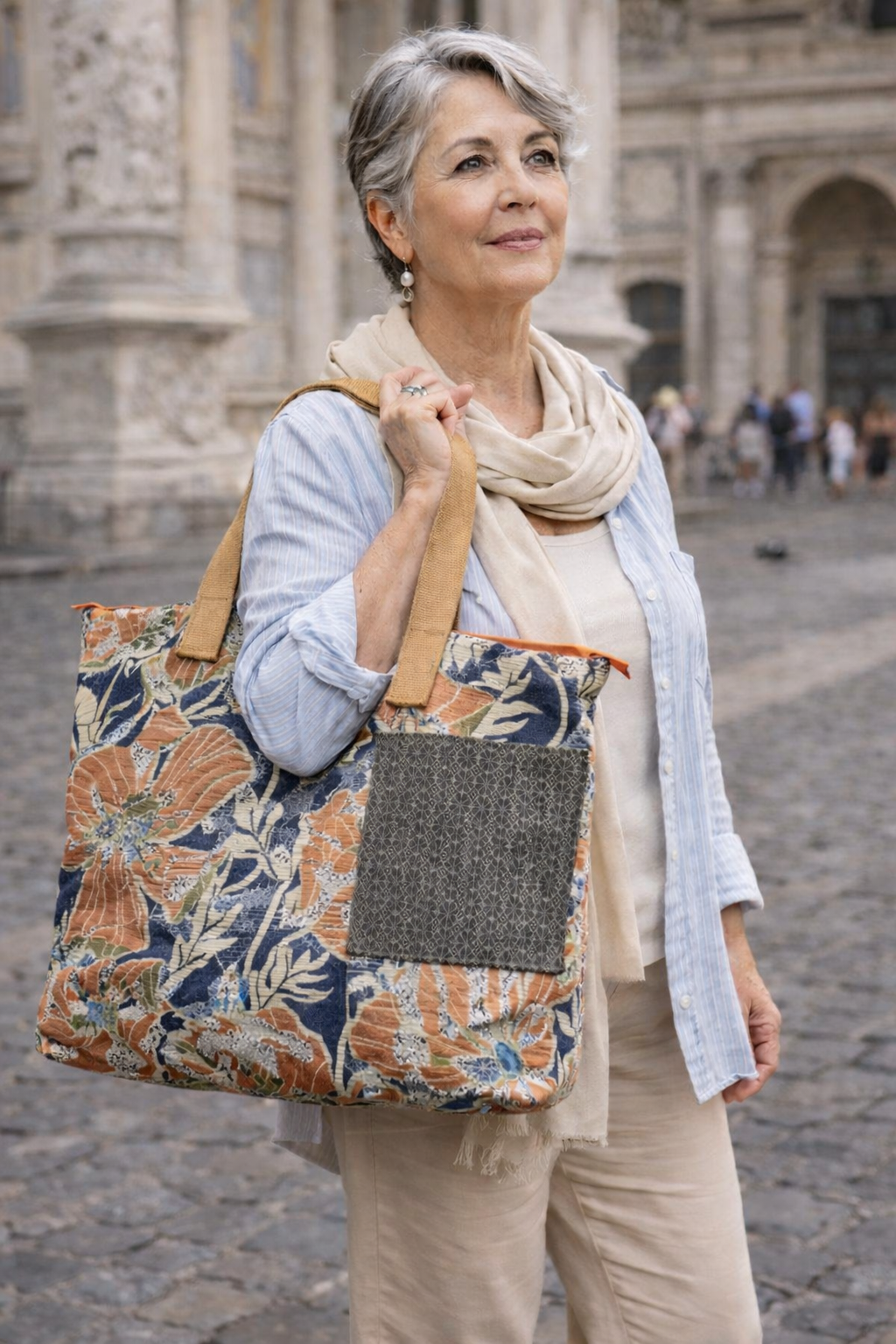 Borsa PASSEPARTOUT Maxi da Viaggio in Tessuto Artigianale