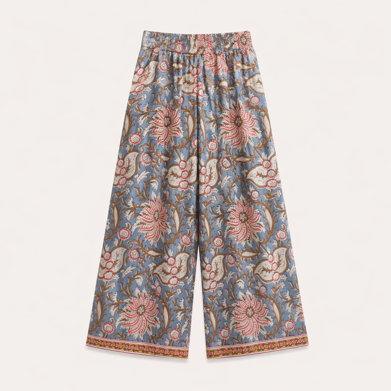 Pantaloni Palazzo Donna Cotone Block Print SHAILA | Boho Chic