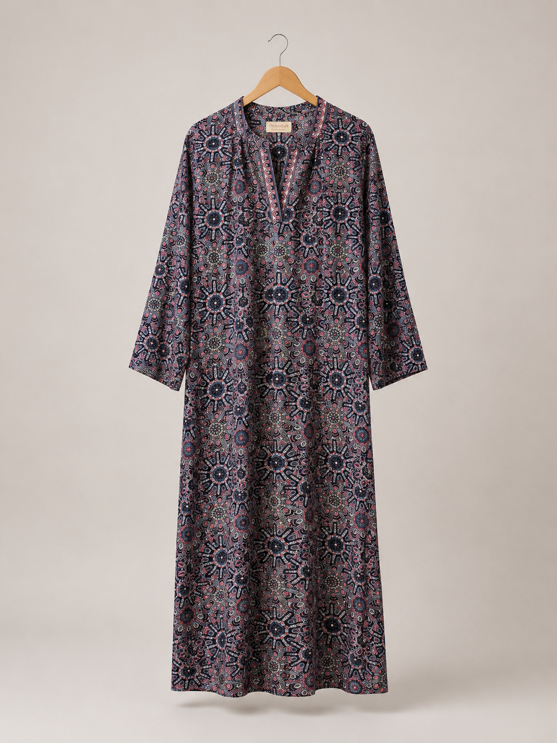 Abito SCILLA Blu Crepe con Spacchi