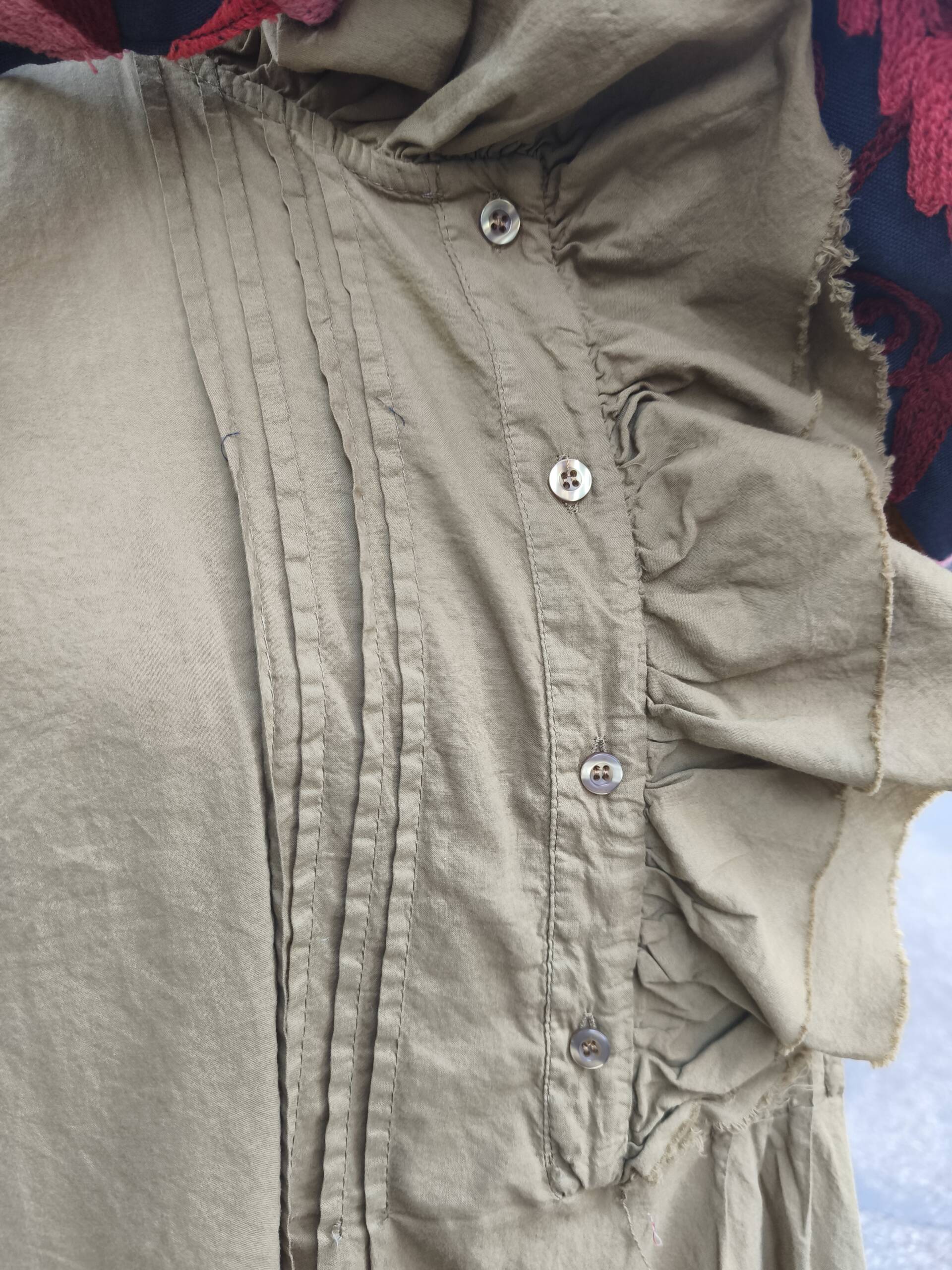 Camicia cotone oliva - immagine 2
