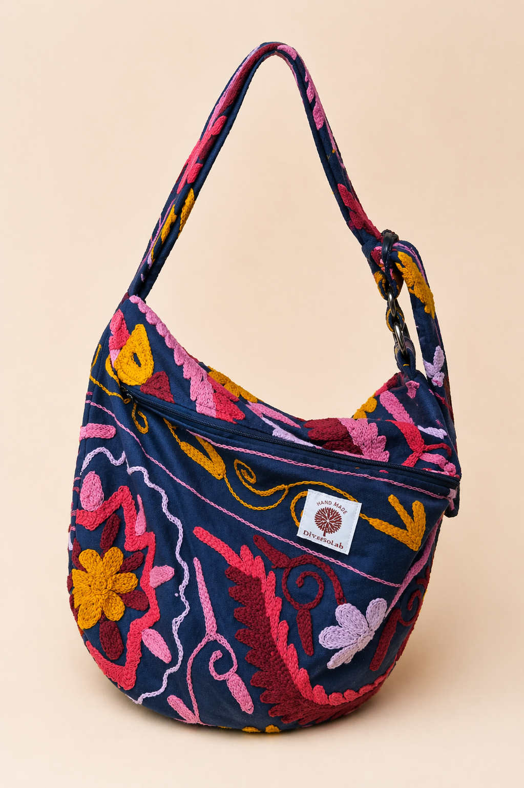 Marsupio DANTE blu Maxi Suzani | Marsupio Capiente Donna