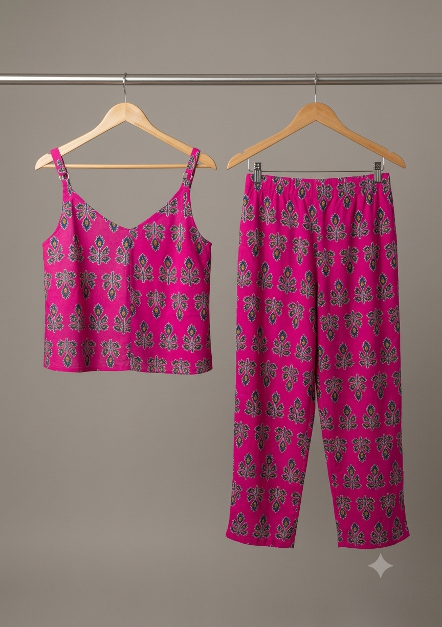 Completo Indira in Seta Base fuxia - immagine 2