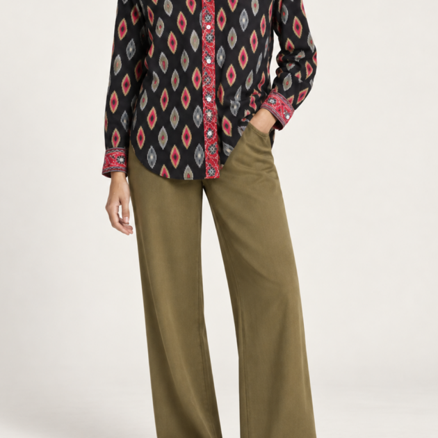 Camicia Nikita Seta Nera Unisex