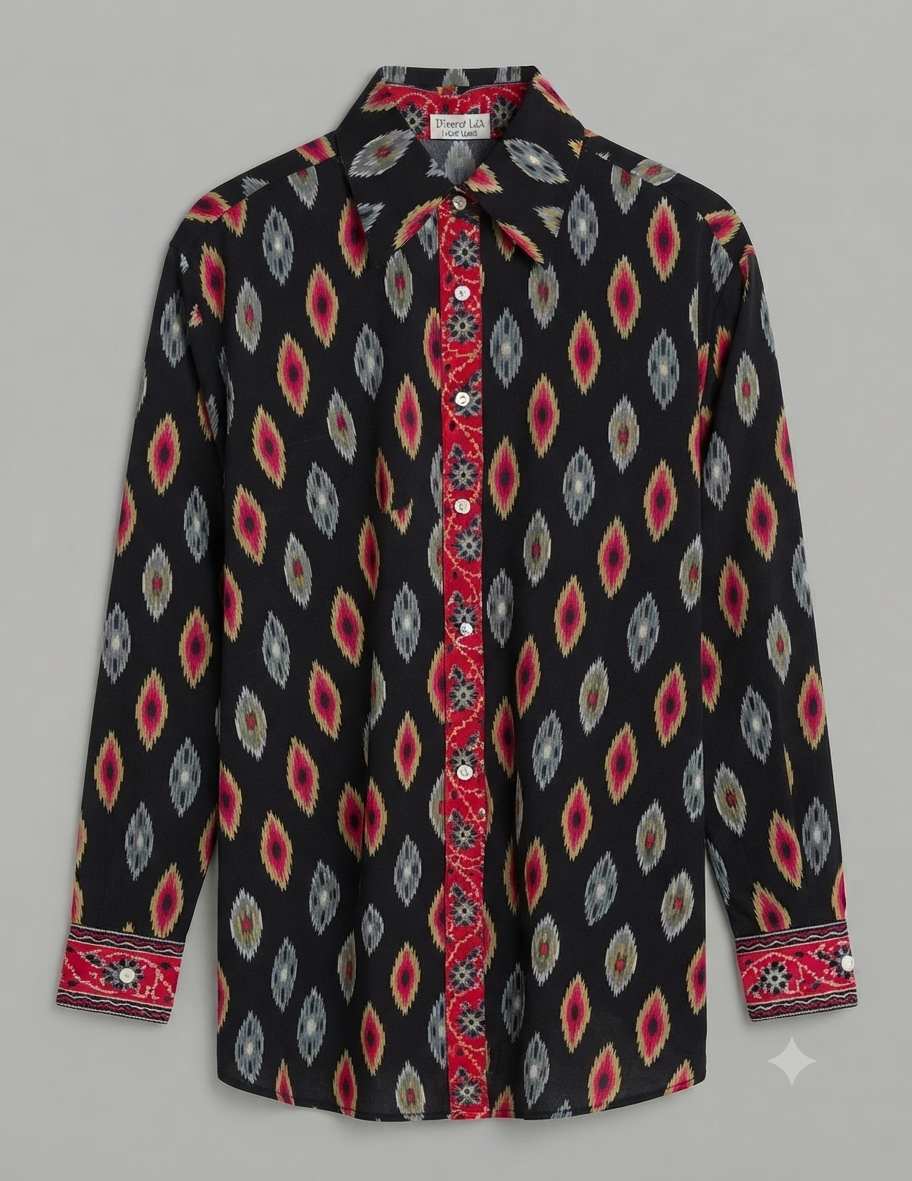 Camicia Nikita seta Nera - immagine 2